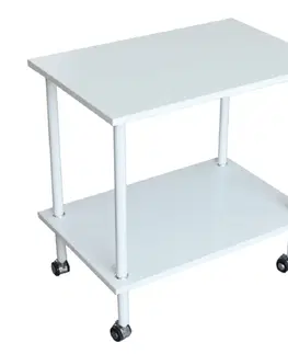 Konferenčné stolíky Príručný stolík, matná biela, LABON