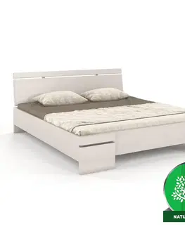Drevené postele Posteľ borovicová Skandica Sparta maxi 160X200 biela
