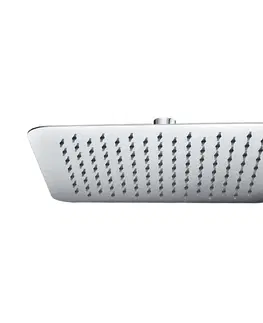Kúpeľňové batérie MEREO - Mada sprchová batéria s hlavovou hranatou slim sprchou, nerez CBE60104SDM