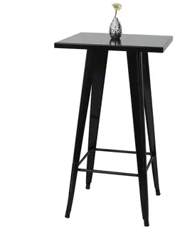 Barové stoličky Barový stôl HWC-A73 Čierna