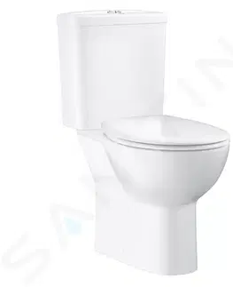 Kúpeľňa GROHE - Bau Ceramic WC kombi set s nádržkou a sedadlom softclose, rimless, alpská biela 39604000