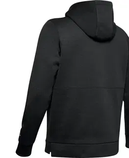 Pánske mikiny Pánska mikina Under Armour Athlete Recovery Fleece Graphic Hoodie Black - XL