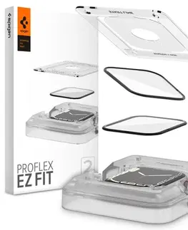 Príslušenstvo k wearables Ochranné sklo Spigen Pro Flex EZ Fit pre Apple Watch 7, 41 mm, 2 kusy
