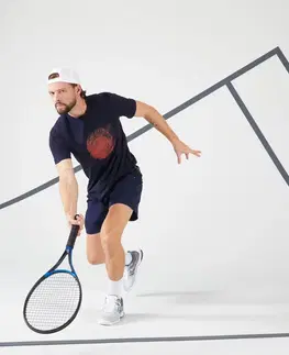 bedminton Pánske tričko TTS Soft na tenis tmavomodré