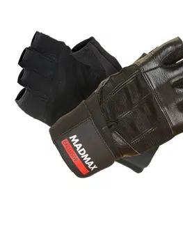 Fitness rukavice Fitness rukavice MadMax Professional 2021 bielo-čierna - XXL