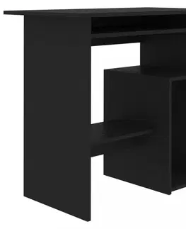 Pracovné stoly Počítačový stôl 80x45 cm Dekorhome Čierna