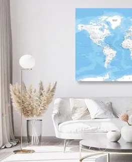 Obrazy na korku Obraz na korku štýlová mapa sveta