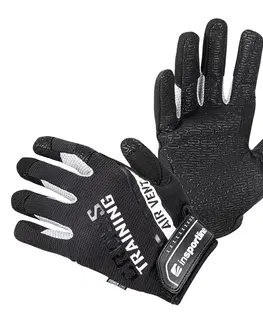 Fitness rukavice Fitness rukavice inSPORTline Taladaro čierno-biela - XL