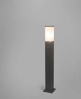 Vonkajsie osvetlenie Vonkajšia lampa antracitová 80 cm IP44 - Malios s uzemňovacím kolíkom a objímkou na kábel