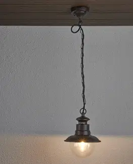 Vonkajšie závesné svietidlá Lindby Eddie – závesná lampa do exteriéru