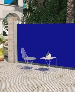 Bočné markízy Zaťahovacia bočná markíza 180x300 cm Dekorhome Modrá