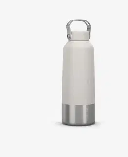 kemping Antikorová fľaša 1 l so skrutkovacím uzáverom na turistiku biela