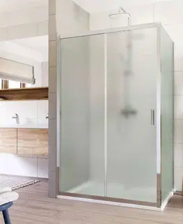 Sprchovacie kúty MEREO - Sprchový kút, LIMA, obdĺžnik, 110 x 80 cm, chróm ALU, sklo Point CK87412K