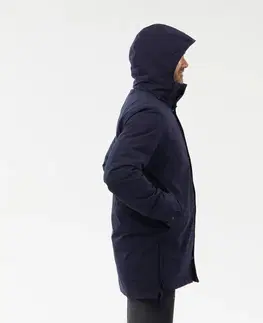 bundy a vesty Pánska nepremokavá zimná bunda - parka na turistiku SH500 do -10 °C