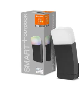 SmartHome vonkajšie svietidlá nástenné LEDVANCE SMART+ LEDVANCE SMART+ WiFi Curve RGBW tmavosivá