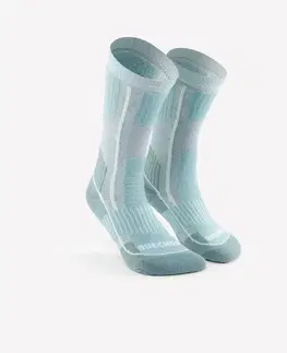 ponožky Detské turistické hrejivé ponožky SH500 vysoké 2 páry