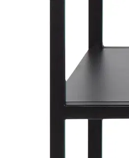 Konferenčné stolíky Dkton Dizajnová konzola Layton 100 cm čierna