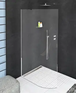 Kúpeľňa POLYSAN - MODULAR SHOWER stena na inštaláciu na múr, jednodielna s rádiusom, 1100 mm MS1-120-C