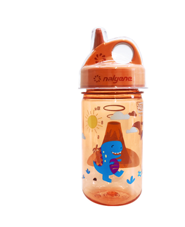 Fľaše na pitie Detská fľaša NALGENE Grip'n Gulp 350 ml 2023 Orange Volcano