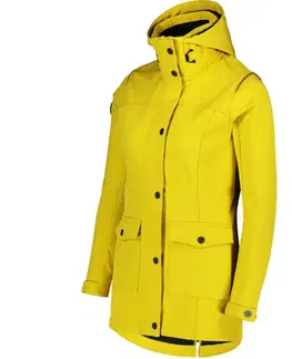 Dámske bundy a kabáty Dámska zateplená softshellová bunda Nordblanc Texture žltá NBWSL7579_ZLZ 36