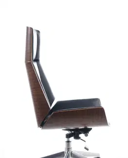 Kancelárske stoličky KILIA kancelárske kreslo, čierna, orech