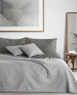 Prikrývky na spanie DecoKing Prehoz na posteľ Axel sivá, 220 x 240 cm, 220 x 240 cm