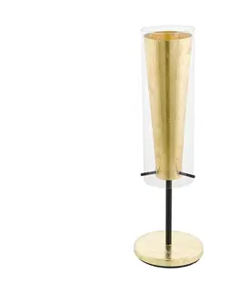 Lampy Eglo Eglo 97654 - Stolná lampa PINTO GOLD 1xE27/60W/230V 
