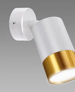 Moderné lampy do obývačky Luster PUZON SPT GU10 WHITE/GOLD 04130 LS1