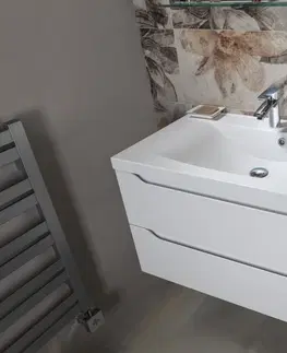 Kúpeľňa SAPHO - LUCIOLA umývadlo 80x48cm, liaty mramor, biela 50081