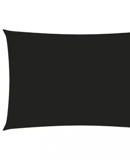 Stínící textilie Tieniaca plachta obdĺžniková 2,5 x 5 m oxfordská látka Dekorhome Čierna