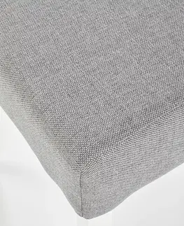 Jedálenské stoličky HALMAR Clarion jedálenská stolička biela / sivá