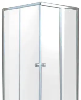 Sprchovacie kúty INVENA - Sprchovací kút štvorec PARLA, profil: chróm, sklo číre 90x90 AK-48-195-O