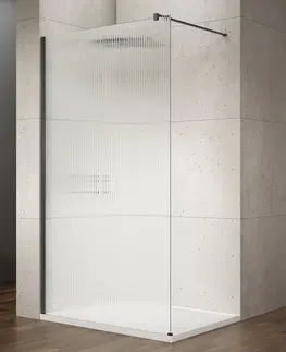 Sprchové dvere GELCO - VARIO BLACK jednodielna sprchová zástena na inštaláciu k stene, sklo nordic, 800  GX1580-06