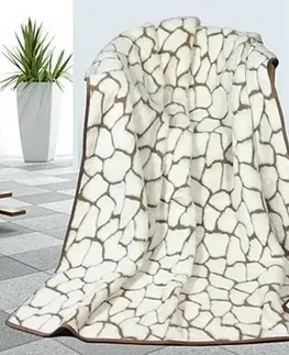 Prikrývky na spanie Bellatex Vlnená deka DUO Caschmere Kamene, 155 x 200 cm