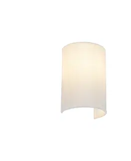 Nastenne lampy Moderné nástenné svietidlo biele - Simple Drum Jute
