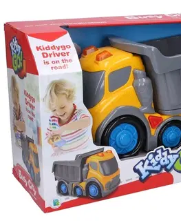 Hračky - dopravné stroje a traktory WIKY - Kiddy Auto sklápací s efektami 31 cm buldozér 13,5 cm