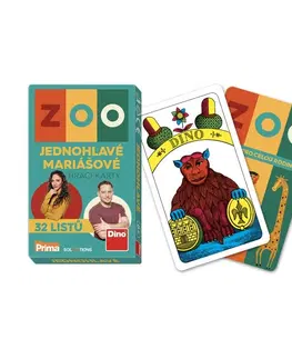 Hračky klasické spoločenské hry DINO - Zoo Prima Mariášové Karty
