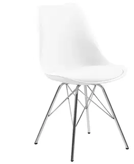 Plastové stoličky Stolička white 4 ks