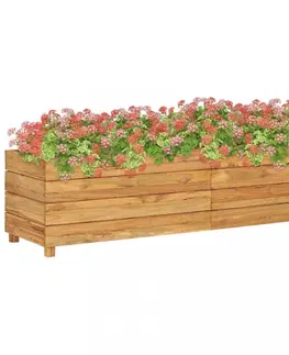 Kvetináče a truhlíky Záhradný kvetináč teakové drevo Dekorhome 100x40x38 cm