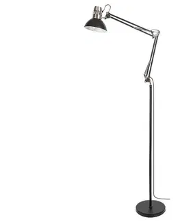 Lampy Rabalux Rabalux 2196 - Stojacia lampa ARISTEO 1xE27/40W/230V čierna/lesklý chróm 