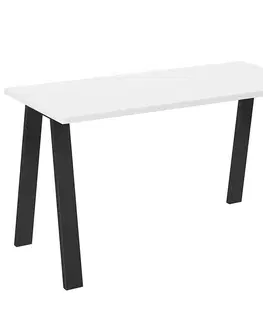 Stoly v podkrovnom štýle Stôl Kleo 138x67 – Biely