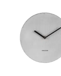 Hodiny Bridlicové nástenné hodiny KA5713GY Karlsson 25cm