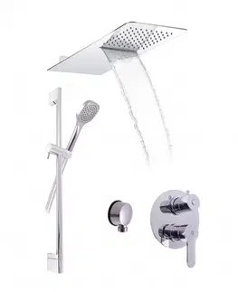 Sprchy a sprchové panely SLEZAK-RAV - Sprchový komplet k podomietkovým batériám, Farba: chróm SK5001
