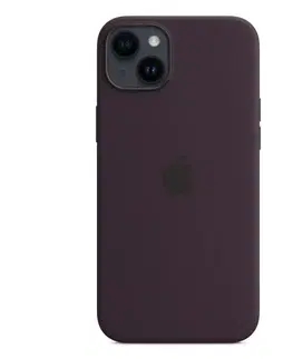 Puzdrá na mobilné telefóny Silikónový zadný kryt pre Apple iPhone 14 Plus s MagSafe, bazovo fialová MPT93ZMA