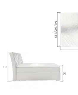 Postele NABBI Beneto 160 čalúnená manželská posteľ s úložným priestorom svetlosivá (Omega 02)