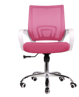 Kancelárske stoličky KONDELA Sanaz Typ 2 kancelárske kreslo ružová / biela