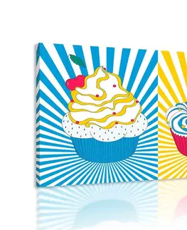 Pop art obrazy Obraz pop art cupcakes
