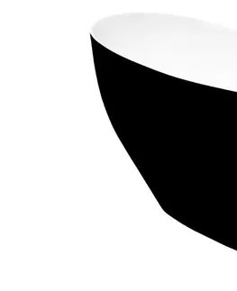 Vane HOPA - Voľne stojaca vaňa KEYA (SAPRI) - Farba - Čierna / biela, Rozmer vane - 165 × 70 cm VANSAP16BW