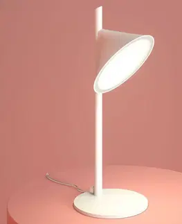Stolové lampy Axo Light Stolná LED lampa Axolight Orchid, biela