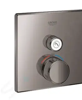 Kúpeľňové batérie GROHE - Grohtherm SmartControl Termostatická sprchová batéria pod omietku s 1 ventilom, Hard Graphite 29123A00